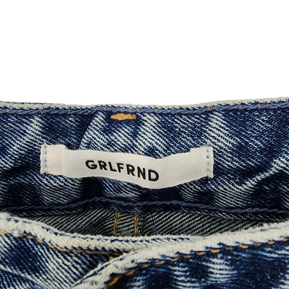 GRLFRND Button Fly Straight Leg High Rise Mica Jeans High Expectation Size 26 - Picture 2 of 7